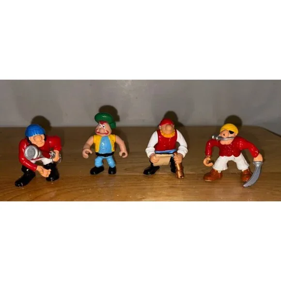 VTG 1994 Fisher Price Great Adventures Pirate Ship Action Figures Lot 4 Pirates - Picture 1 of 5